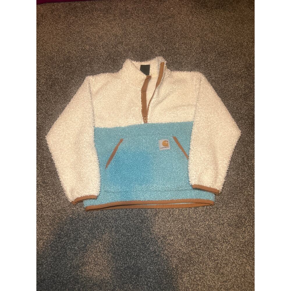 CARHARTT GIRL'S LONG-SLEEVE FLEECE QUARTER-ZIP SWEATSHIRT CA7133
Size 5